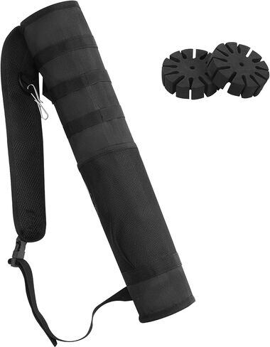 Archery Lightweight Back Arrow Quiver Dual Use Foldable Compact Hip Arrows Bag with Molle System and Pocket,2pcs Round Arrow Holders in Saudi Arabia