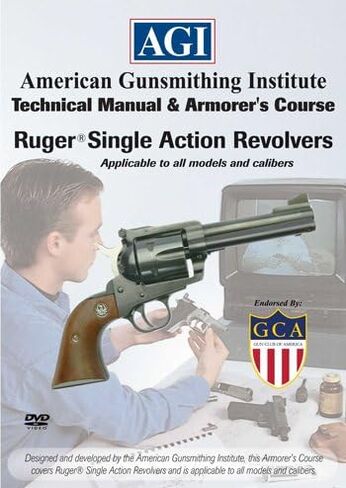 الدليل الفني ودورة المدرعات مع قرص DVD لمسدسات Ruger® ذات الحركة الفردية - تعليمات التفكيك والتنظيف وإعادة التجميع والمزيد in Kuwait