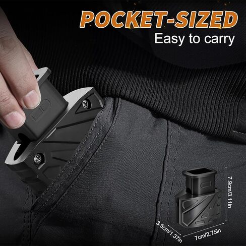 Magazine Speed Loader for Glock 9mm/.40 S&W - Fits Glock 17/18/19/22/23/24/26/27/34/35/45/47 - Fast Loading/Pain-Free & Portable in Saudi Arabia