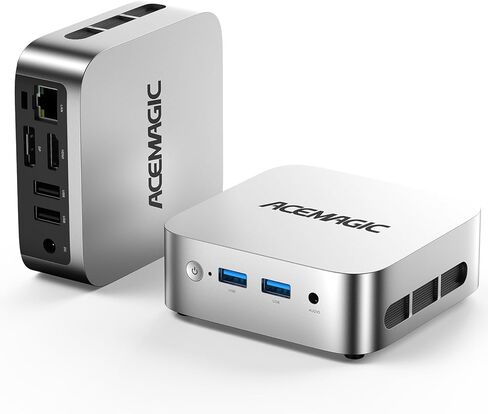 كمبيوتر صغير ACEMAGIC K1 AMD Ryzen 4300U 16GB DDR4 1TB SSD أجهزة كمبيوتر صغيرة (Turbo 3.7 جيجا هرتز)، Win 11 Pro Radeon 4K أجهزة كمبيوتر مكتبية ثلاثية العرض 3.2USB-C بحد أقصى 28 وات، VESA GbE/WiFi/BT للتعليم/مكتب الأعمال in Kuwait