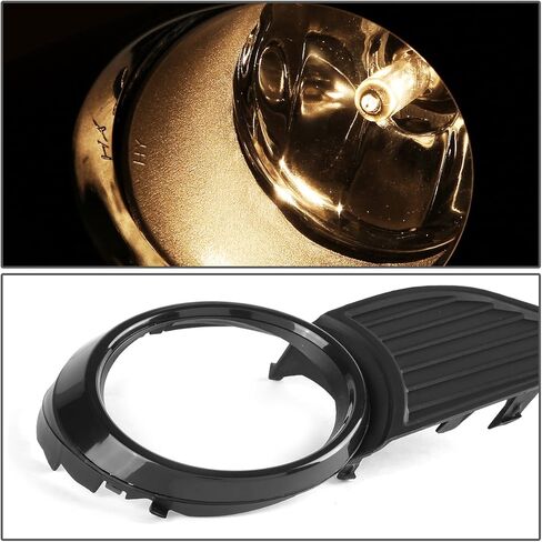 Auto Dynasty Fog Lights Assembly Compatible with 2011-2017 Toyota Sienna Front Bumper Driving Fog Lamps w/Switch and Bezel, Driver and Passenger Side, Amber Lens in Saudi Arabia
