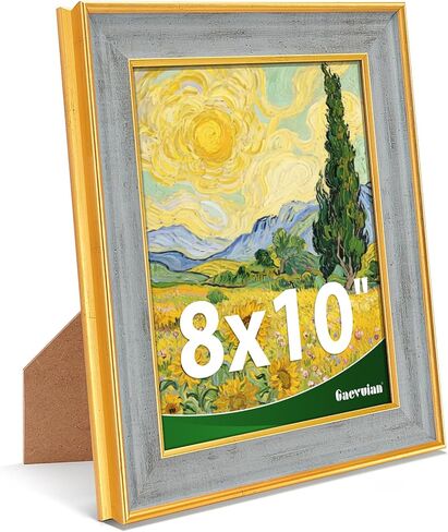 5x7 Picture Frame, Antique Finish Display 5 x 7 Photo Frame with Tempered Glass for Wall or Tabletop,5 by 7 Picture Vintage Framed Wall Art Décor,Grey,1Pack in Saudi Arabia