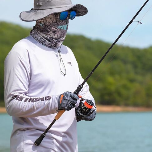 KastKing Spartacus II Plus Twin-Tip Spinning & Casting Rods, IM6 Graphite Blanks, Stainless Steel Frame with Zirconium Oxide Rings, 2-Piece Rods with Extra Tip Section, PTS, No-Slip Grip, Hook Keeper in Kuwait
