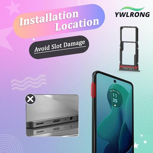 قطعتان من درج بطاقة SIM لهاتف Motorola Moto G 5G 2024 XT2417 بديل حامل فتحة بطاقة SIM لهاتف Moto G 5G 2024 مع دبوس إخراج مفتوح (أخضر) in Kuwait