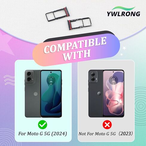 قطعتان من درج بطاقة SIM لهاتف Motorola Moto G 5G 2024 XT2417 بديل حامل فتحة بطاقة SIM لهاتف Moto G 5G 2024 مع دبوس إخراج مفتوح (أخضر) in Kuwait