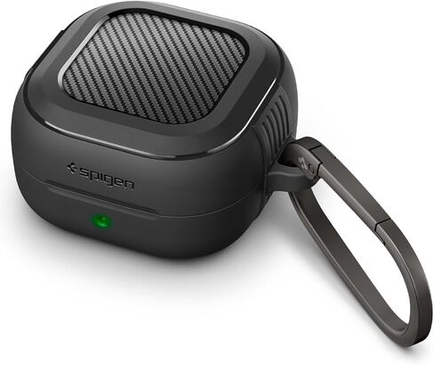 حافظة Spigen لهاتف Samsung Galaxy Buds 4 Pro / حافظة Galaxy Buds 4 (2026)، غطاء متين للحماية من السقوط مع حلقة تسلق - أسود مطفي in Kuwait