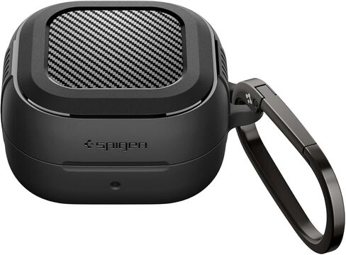 حافظة Spigen لهاتف Samsung Galaxy Buds 4 Pro / حافظة Galaxy Buds 4 (2026)، غطاء متين للحماية من السقوط مع حلقة تسلق - أسود مطفي in Kuwait