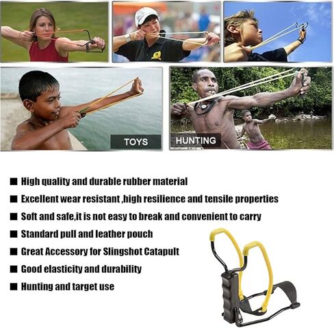 Folding Slingshot with 2Pcs Slingshot Replacement Band and 100Pcs Steel Balls and Wrist Guard is Convenient to Carry The Jungle Hunting Catapult Outdoor Toys Competitive Game in Kuwait