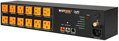 مكيف طاقة WattBox® 820 Series بقدرة 20 أمبير مع 12 منفذًا يتم قياسها والتحكم فيها بشكل فردي عبر IP (WB-820-IPVM-12) in Kuwait