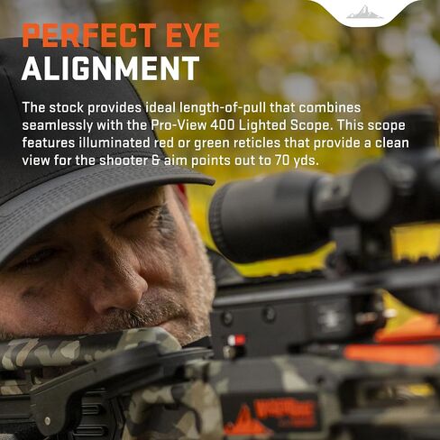 Wicked Ridge بواسطة TenPoint Commander 400، Peak XT - 400 إطارًا في الثانية - يتضمن نطاق مضاء Pro-View 400، وجهاز تصويب كرنك ACUdraw وثلاثة أسهم كربون متطابقة 400 in Kuwait