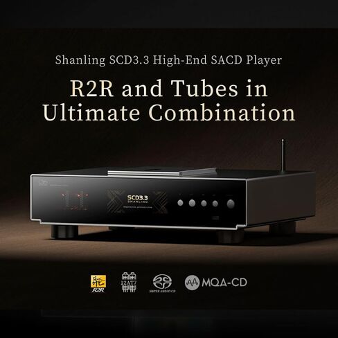 شانلينغ SCD3.3 Tube R2R مشغل الأقراص المضغوطة SACD الرائد (فضي) in Kuwait