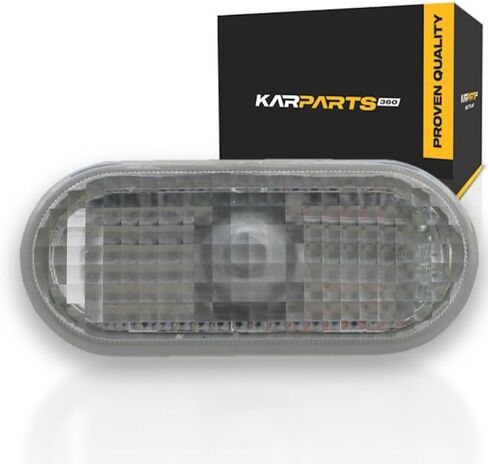 KarParts360 For Volkswagen Jetta/Golf 1999-2005 Side Repeater Lights Driver and Passenger Side | Pair | Lens and Housing | Fender Mounted | Type 4 | White | With Bulb(s) | For VW2570101 | 1J5949117A in Saudi Arabia