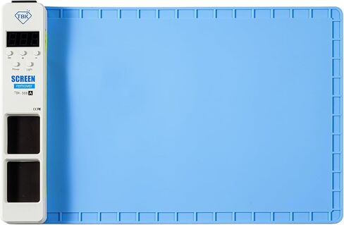 وسادة تسخين TBK568A متوافقة مع حصيرة تسخين الهاتف الذكي iPad iPhone للهاتف الخلوي والكمبيوتر اللوحي وأداة إصلاح فاصل شاشة LCD للهاتف والكمبيوتر اللوحي (رمادي داكن) in Kuwait