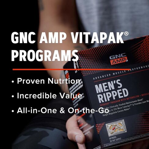 برنامج فيتاباك ممزق للرجال من GNC AMP مع عمليات الأيض + دعم العضلات in Saudi Arabia