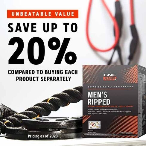 برنامج فيتاباك ممزق للرجال من GNC AMP مع عمليات الأيض + دعم العضلات in Saudi Arabia