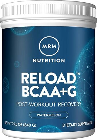 MRM Nutrition Reload BCAA+G التعافي بعد التمرين | بنكهة البطيخ | 9.6 جرام أحماض أمينية | مع كارنوسين® | تعافي العضلات | صديقة للكيتو | 840 جرام، 67 حصة in Saudi Arabia