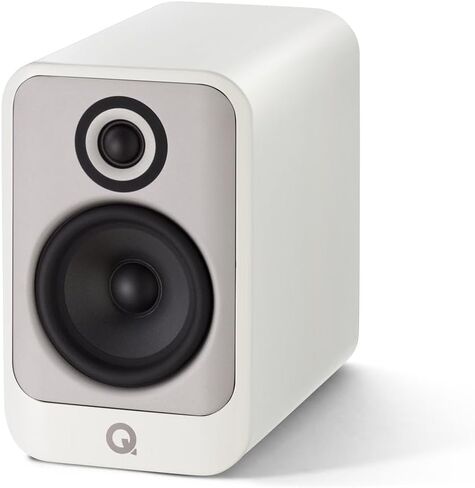 Q Acoustics Q Concept 30 Passive Bookshelf Speakers Pair Gloss Silver - 5" Mid/Bass Driver, Tweeter Driver 0.9" - Passive Speakers for Home Theater Audio Surround Sound System in Saudi Arabia