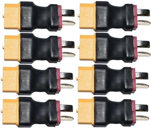 8 قطع محول بطارية T-Plug ذكر إلى XT60 أنثى RC لـ ESC، الشاحن وتحويل LiPo - مقاس صغير in Kuwait