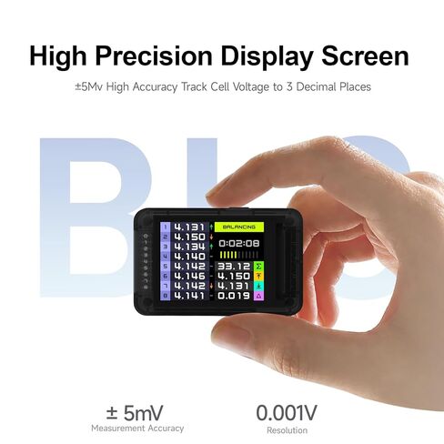 ISDT BL8 LiPo Battery Checker 2S-8S Smart Active Balancer XH2.54 خلية الجهد RC جهاز اختبار البطارية مع شاشة ملونة عالية الدقة التطبيق التحكم عن بعد in Kuwait