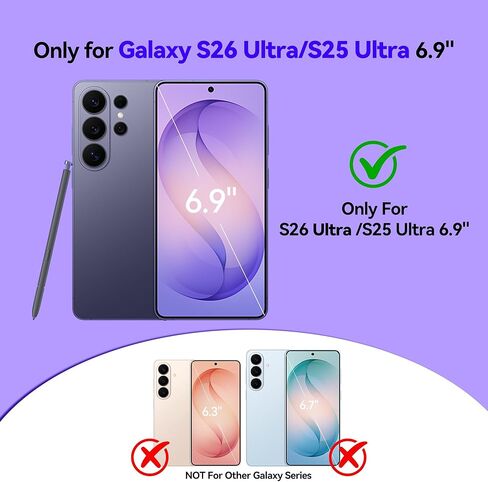 حافظة بطارية NEWDERY لهاتف Samsung Galaxy S26 Ultra/S25 Ultra، تدعم الشحن اللاسلكي Qi بقدرة 9500 مللي أمبير في الساعة، حافظة شاحن واقية محمولة مع حزمة بطارية ممتدة لهاتف Galaxy S26 Ultra&S25 Ultra 6.9 بوصة in Kuwait