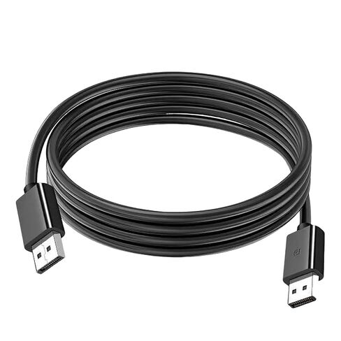 كابل ZZA DisplayPort 2.1، كابل 1.5 متر DP إلى DP لشاشة الألعاب، الرسومات، الكمبيوتر الشخصي أسود in Kuwait
