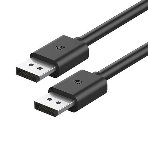 كابل ZZA DisplayPort 2.1، كابل 1.5 متر DP إلى DP لشاشة الألعاب، الرسومات، الكمبيوتر الشخصي أسود in Kuwait