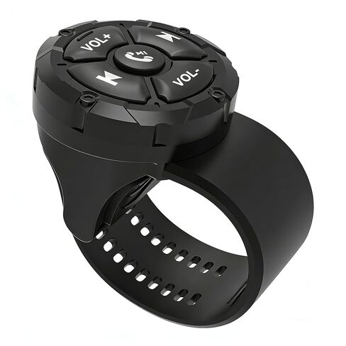 Bluetooth Media Button, Waterproof Wireless Music Controller for Car Steering Wheel, Bike & Motorcycle Handlebars, Multimedia Playback & Shutter Compatible with iPhone and Android in Kuwait