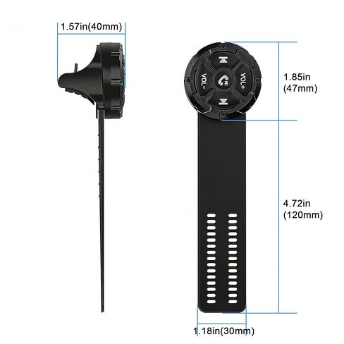 Bluetooth Media Button, Waterproof Wireless Music Controller for Car Steering Wheel, Bike & Motorcycle Handlebars, Multimedia Playback & Shutter Compatible with iPhone and Android in Kuwait