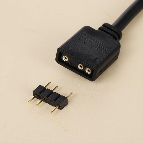 2 حزمة كابل مقسم ARGB، كابل تمديد Argb 1 إلى 2 أنثى إلى أنثى 5 فولت 3 دبوس مقسم RGB قابل للعنونة لتمديد مراوح Argbs للكمبيوتر أو شرائط LED in Kuwait
