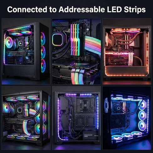 2 حزمة كابل مقسم ARGB، كابل تمديد Argb 1 إلى 2 أنثى إلى أنثى 5 فولت 3 دبوس مقسم RGB قابل للعنونة لتمديد مراوح Argbs للكمبيوتر أو شرائط LED in Kuwait