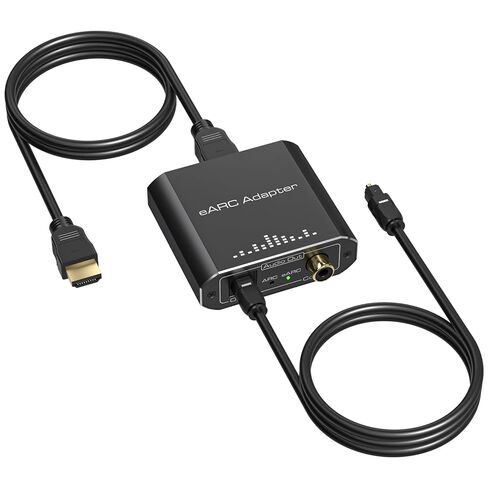 يعمل مستخرج الصوت VPFET HDMI eARC فقط مع HDTV ARC/eARC محول الصوت محول الصوت HDTV المنقول عبر Toslink+المنافذ المحورية يدعم 192 كيلو هرتز لمسارح الصوت والمسارح المنزلية وأنظمة الصوت بدون CEC in Kuwait