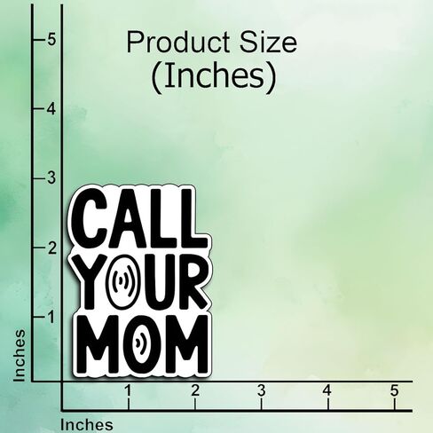 (3 قطع) ملصقات Call Your Mom اقتباس عيد الأم، هدايا جمالية مضحكة هدية من الفينيل المقاوم للماء لزجاجة مياه Kindle، ممتص الصدمات، قبعة صلبة للهاتف المحمول، تقدير ملهم - 3x2 in Kuwait