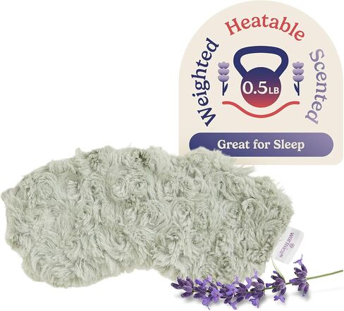 Intelex Warmies Curly Eye Mask, Sage Green in Saudi Arabia