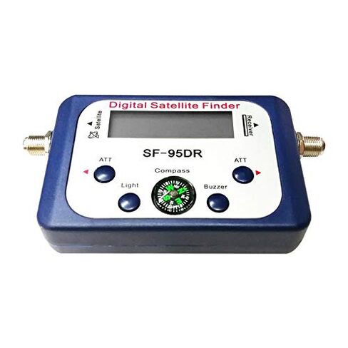 مكتشف الأقمار الصناعية الرقمية SF-95DR متر Satlink مستقبلات التلفزيون جهاز استقبال الإشارات Sat فك DVB-T2 Satfinder البوصلة LCD FTA طبق in Kuwait