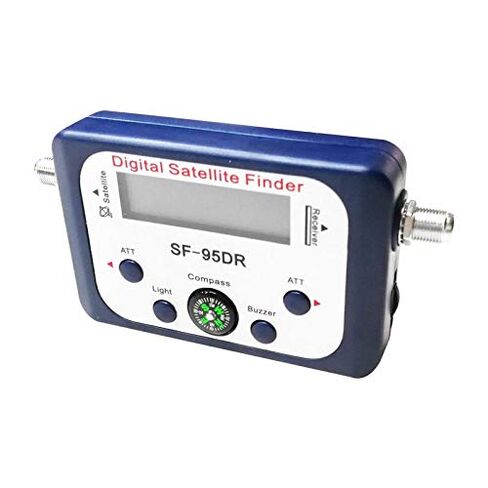 مكتشف الأقمار الصناعية الرقمية SF-95DR متر Satlink مستقبلات التلفزيون جهاز استقبال الإشارات Sat فك DVB-T2 Satfinder البوصلة LCD FTA طبق in Kuwait
