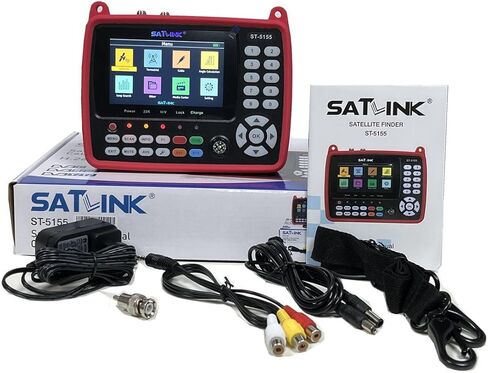 ST-5155 جهاز قياس إشارة الكابلات الفضائية والأرضية DVB-S/S2/T/T2/C كومبو متر يدعم HD 1080P MPEG-2/4 H.264/H.265 (10 بت)، QPSK، 8PSK، 16APSK، 32APSK in Kuwait