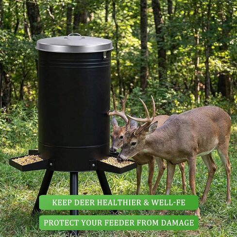 2 Pack White 55 Gallon Drum Lid with Handle Feeder Part Steel 3 Deep Heavyweight 9 lb Heavy Duty Waterproof Dustproof for Deer Turkey Feeder Fit Most 55 Gallon Rain Barrel in Kuwait