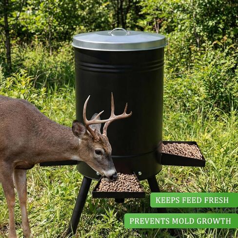 2 Pack White 55 Gallon Drum Lid with Handle Feeder Part Steel 3 Deep Heavyweight 9 lb Heavy Duty Waterproof Dustproof for Deer Turkey Feeder Fit Most 55 Gallon Rain Barrel in Kuwait