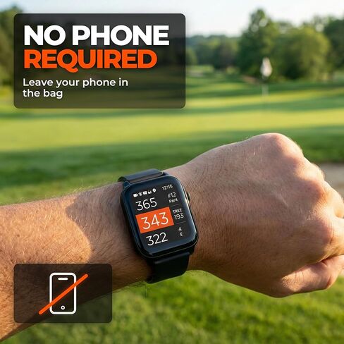ساعة NAVO W1 Golf GPS - المسافات الأمامية والمتوسطة والخلفية، تتبع المخاطر، بدون اشتراك in Kuwait