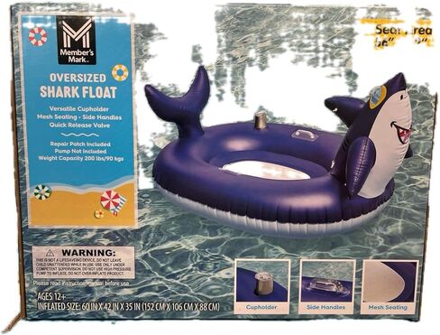 أنبوب عائم قابل للنفخ من Member's Mark Novelty (أنماط متنوعة)، كبير in Kuwait