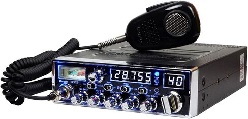 Ranger RCI-X9 راديو هواة عالي الطاقة 10 متر 100 وات PEP AM/SSB متعدد الأوضاع تعمل باللمس وإضاءة خلفية 7 ألوان SRA-198 ميكروفون ديناميكي لإلغاء الضوضاء ومشتت حراري مدمج وعداد تردد مراوح تبريد مزدوجة in Kuwait