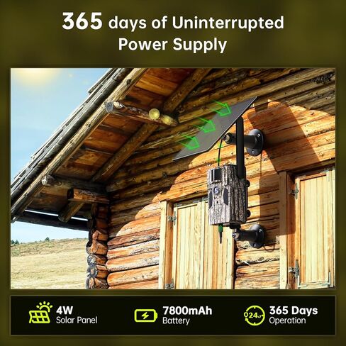 كاميرات SEHMUA الثالثة الخلوية مع بث مباشر للصور بدقة 48 ميجابكسل بدقة 2K، وخطة بيانات 4G LTE غير محدودة، وبطاقة SIM مدمجة، وكاميرا ألعاب تعمل بالطاقة الشمسية 4 وات/كاميرا غزال بدون فلاش متوهج مع تنشيط الحركة - تمويه in Kuwait