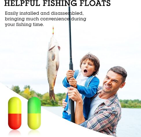 Skylety 100 Pieces Pompano Rig Floats for Surf Fishing Pill Snell Fishing Floats Making Kit for Trout Catfish Walleye in Kuwait