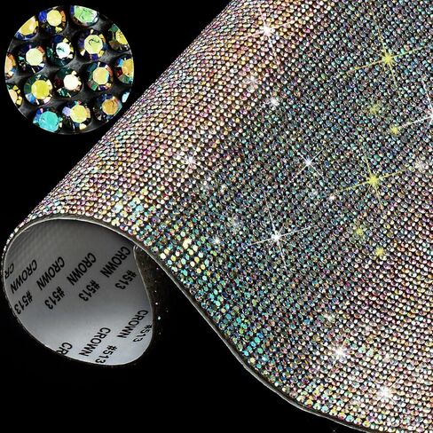Outus 12000 Pcs Self-Adhesive Rhinestone Sheets Gem,White in Kuwait
