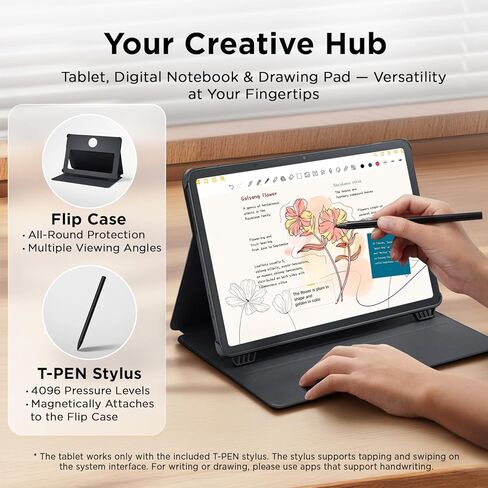 TCL NXTPAPER 11 Plus Android Tablet, 11.5" 120Hz 2.2K Drawing Pad & Digital Notebook, 4096-Level Stylus & Flip Case Included, NXTPAPER 4.0 Display, AI Tools, 8+8GB RAM, 256GB Storage, 8000mAh Battery in Kuwait