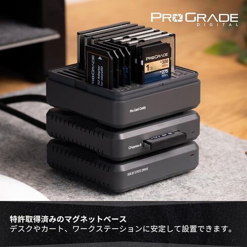 حافظة بطاقة الذاكرة الرقمية ProGrade - علبة بطاقة Pro لبطاقات SD وCFexpress وCFast - تحمل ما يصل إلى 16 بطاقة ذاكرة in Kuwait