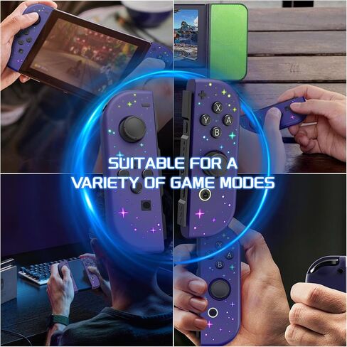 قطعة بديلة لوحدات التحكم في المفاتيح من KONGEA، لوحة ألعاب يسار ويمين متوافقة مع Nintendo Switch/OLED/Lite، مع جيروسكوبي 6 محاور، تنبيه، اهتزاز وعصا التحكم in Kuwait