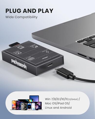 بطاقة ذاكرة PERGEAR 1 تيرابايت Cfexpress 4.0 من النوع B مع قارئ بطاقات، وسرعة كتابة 3500 ميجابايت/ثانية وسرعة قراءة 3400 ميجابايت/ثانية، وتسجيل فيديو RAW وصور 8 كيلو، مع محول بطاقة ذاكرة CFexpress USB من النوع C بسرعة 40 جيجابت في الثانية in Kuwait