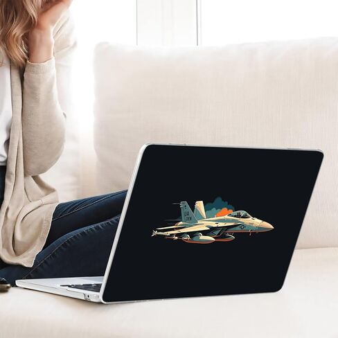 متوافق مع جهاز MacBook Pro مقاس 14 بوصة، حافظة صلبة مع غطاء لوحة مفاتيح وواقي شاشة (A2442 A2779 A2918 A2992 A3112 A3185 A3401 A3434، إصدار 2021-2025) - Fighter Jet MC22170 in Kuwait