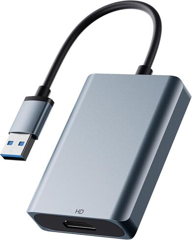 محول WENTER USB إلى HDMI، كابل محول USB 3.0 HDMI لرسومات الصوت والفيديو لشاشة الكمبيوتر المحمول وتلفزيون سطح المكتب، متوافق مع نظام التشغيل Mac OS، Windows 10/8.1/8/7 in Saudi Arabia